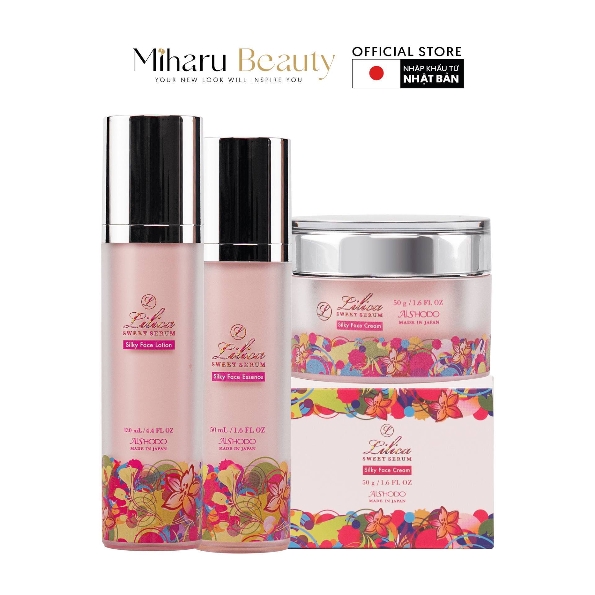 Combo LILICA Lotion, Essence, Kem dưỡng mặt